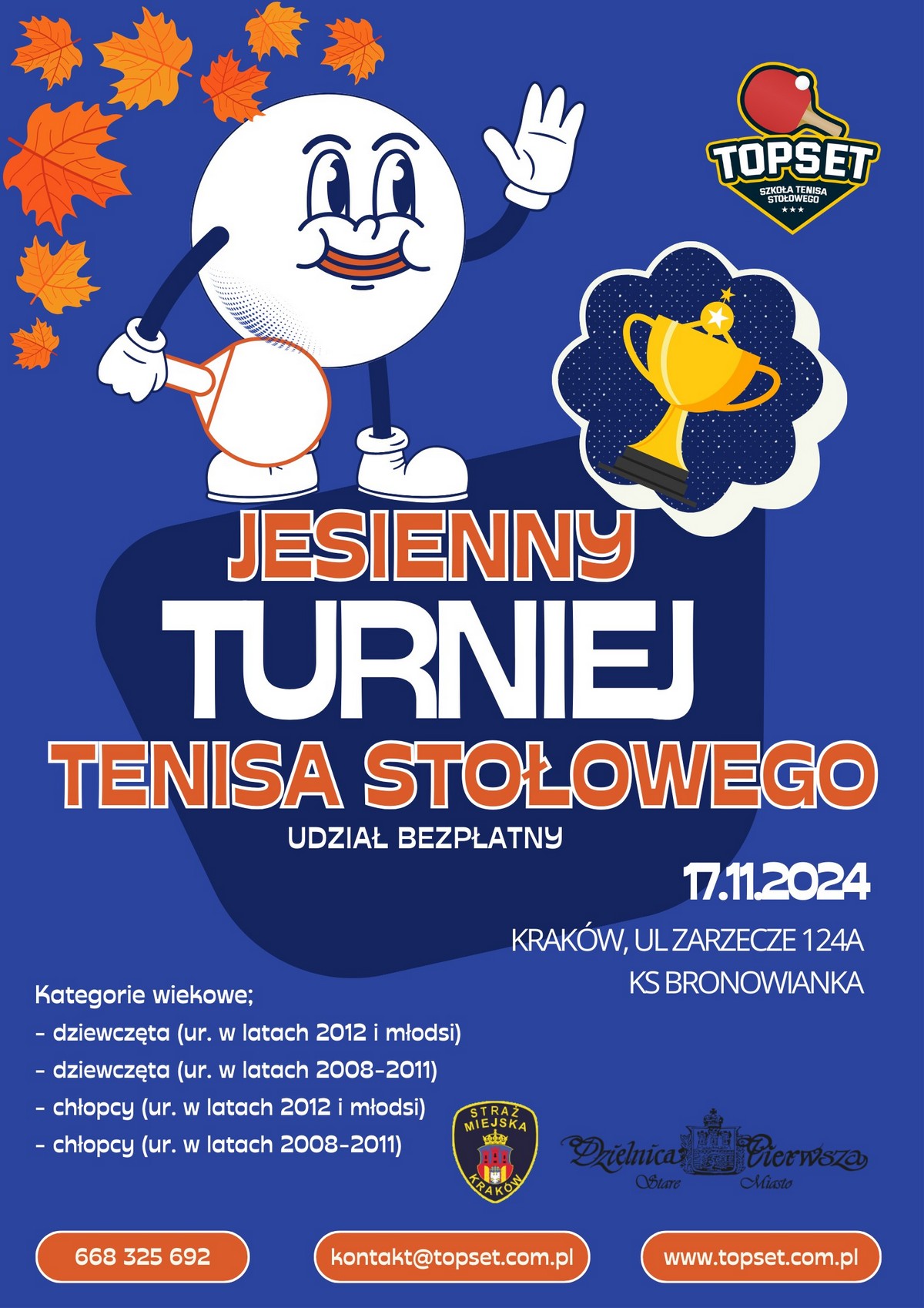 Jesienny turniej tenisa stołowego