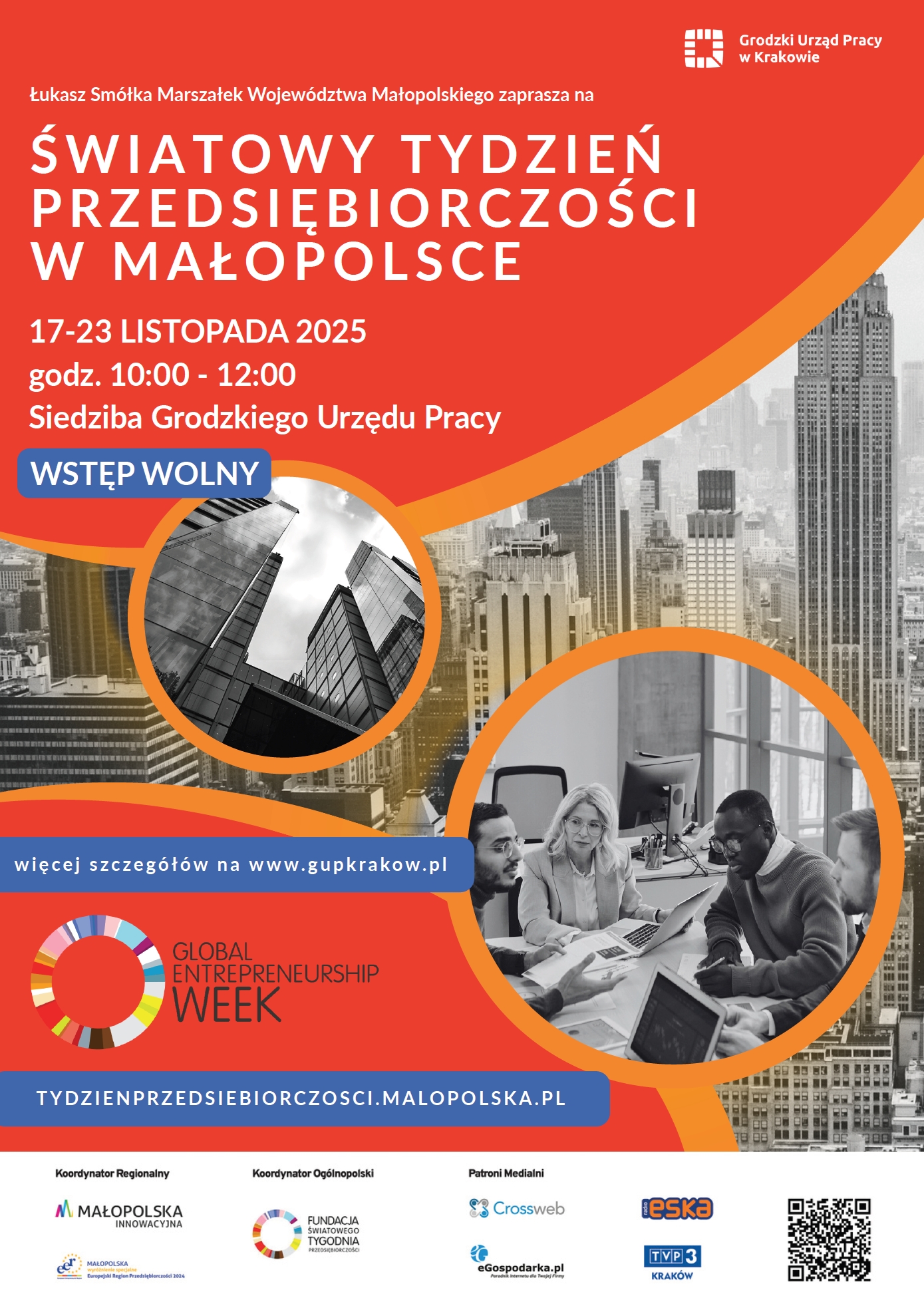 Baner - Światowy Tydzień Przedsiębiorczości