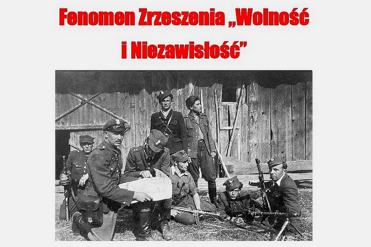 plakat - Wykład dr. Michała Wenklara o Zrzeszeniu WiN