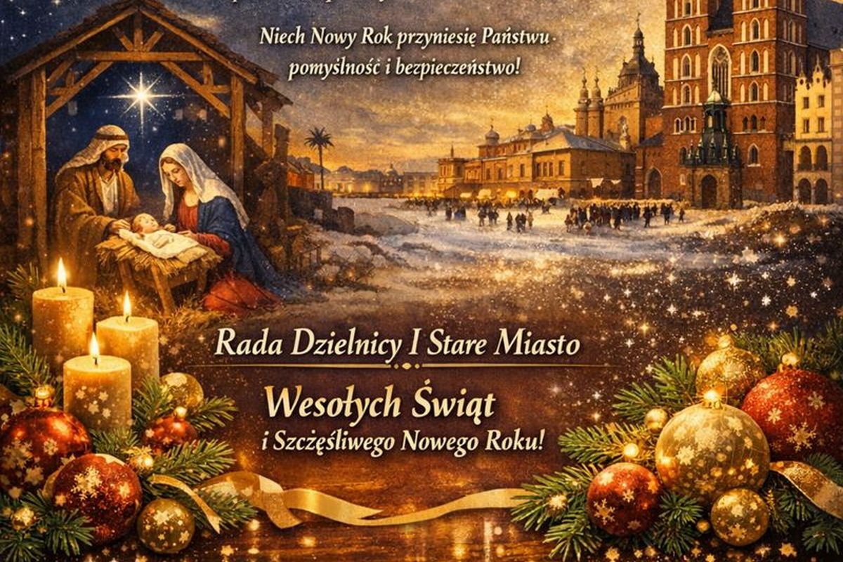 baner: Życzenia z okazji Świąt Bożego Narodzenia