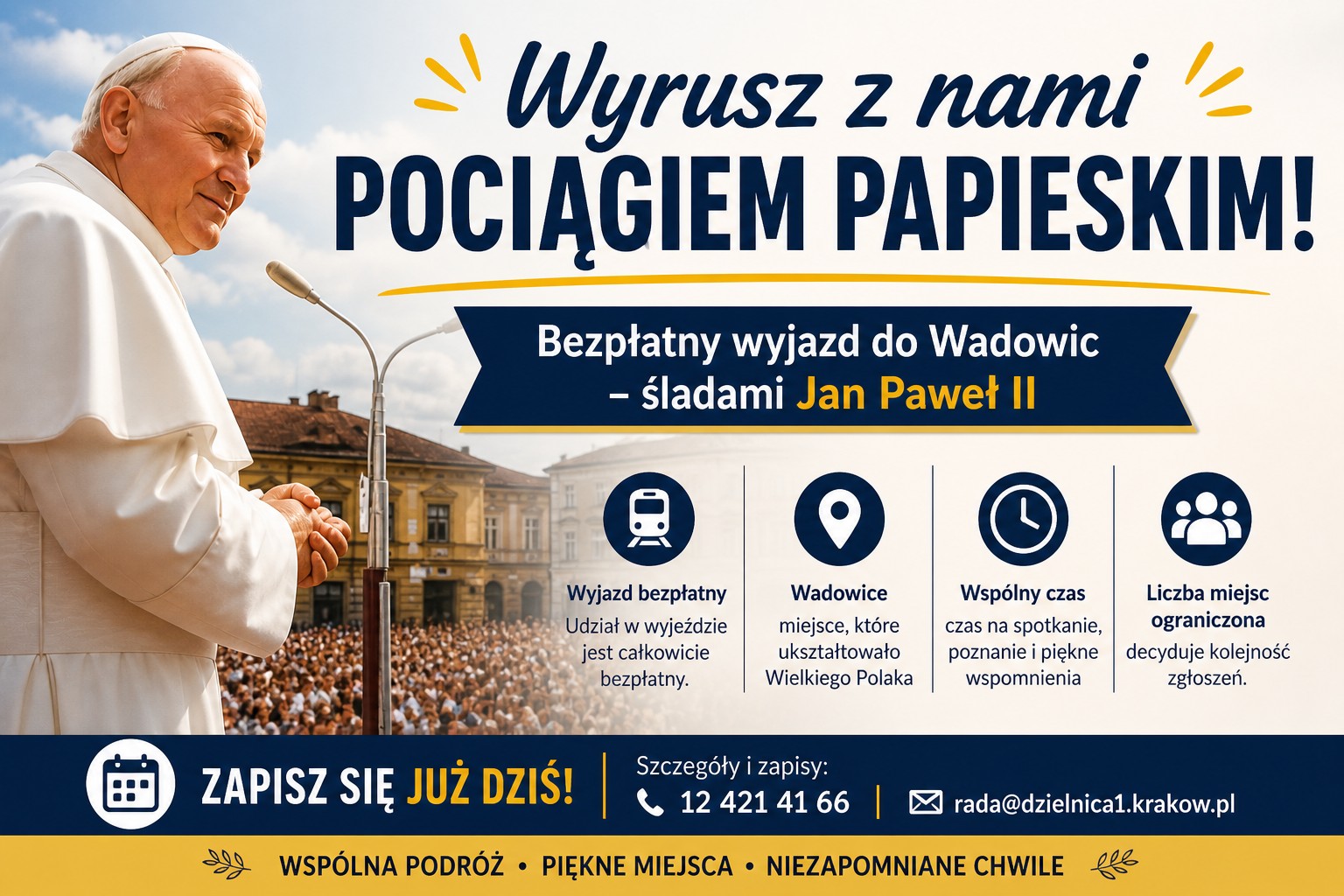 baner: „Pociąg Papieski”