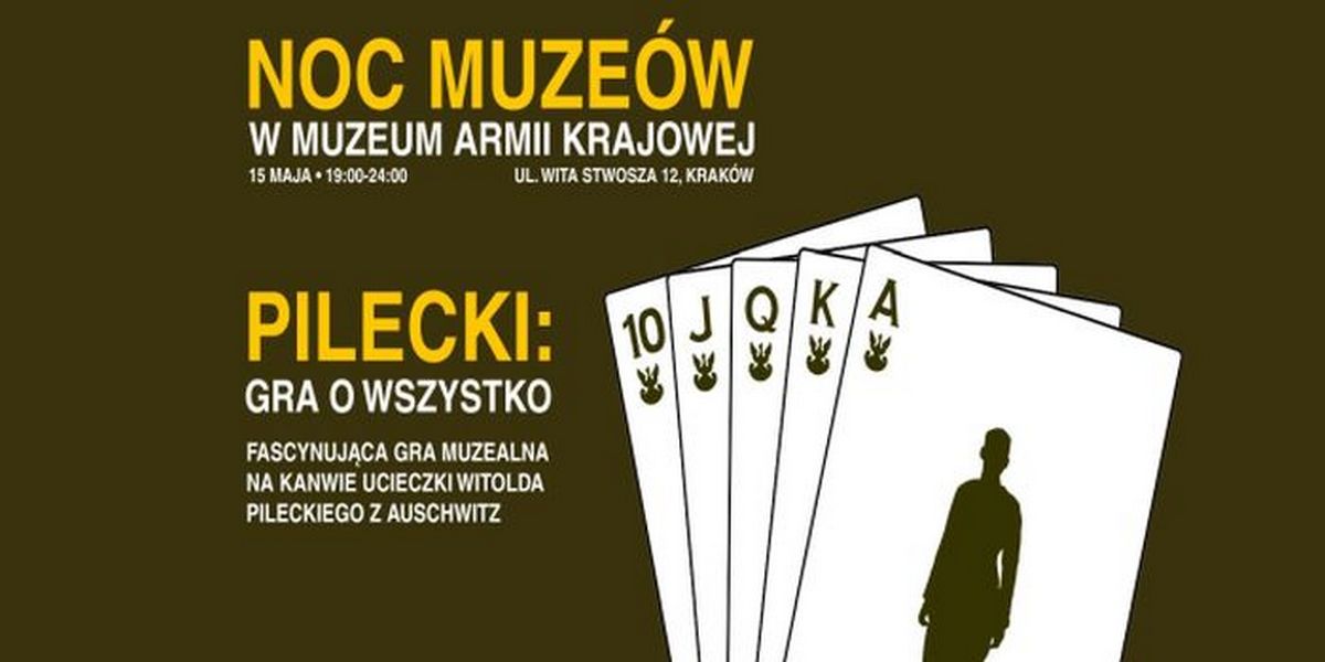 Baner: Noc Muzeów 2026 w Muzeum Armii Krajowej: "Pilecki. Gra o wszystko"