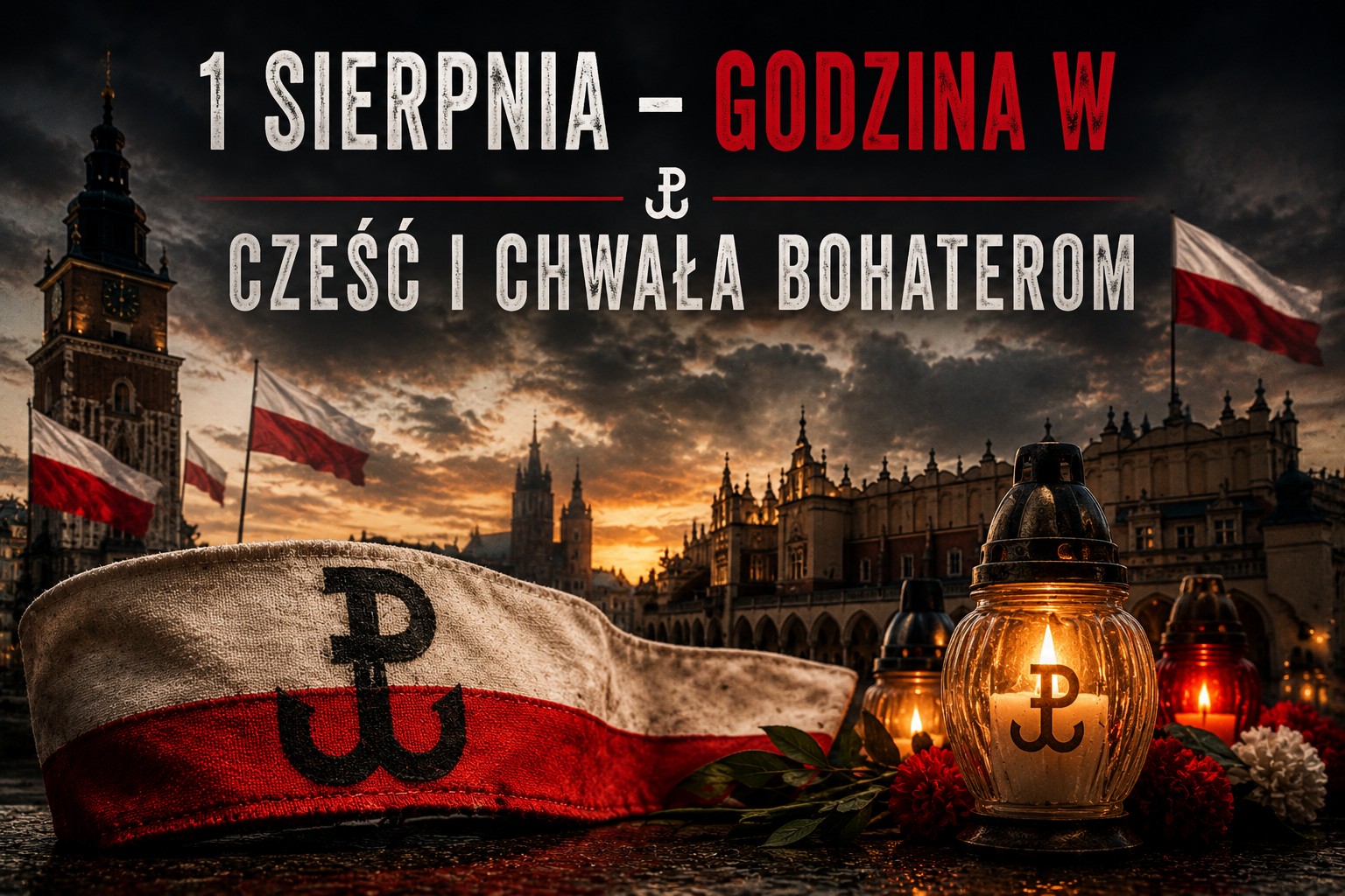 Baner: Stare Miasto pamięta. Kraków oddaje hołd Bohaterom Powstania Warszawskiego