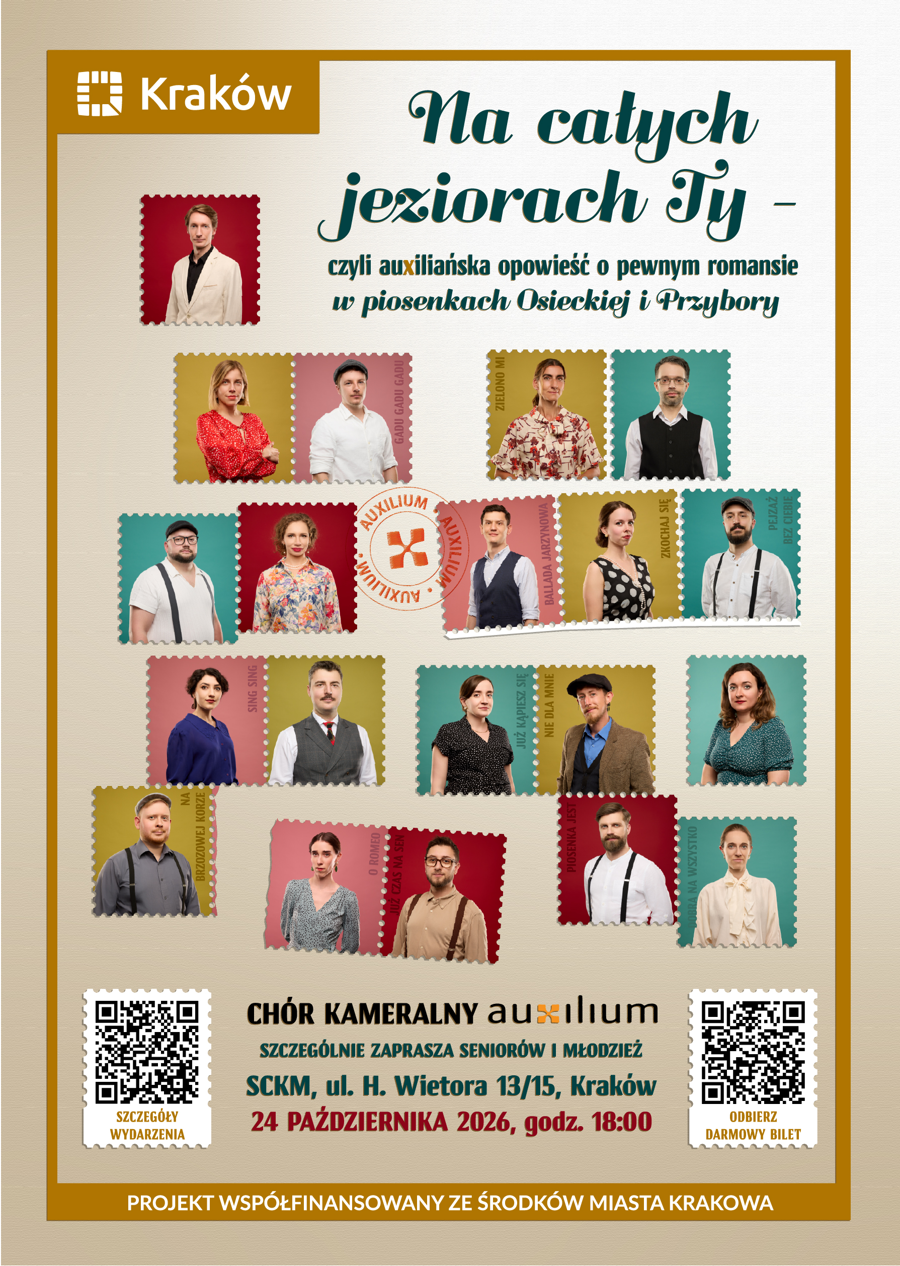Plakat: „Na całych jeziorach – Ty” – muzyczna opowieść o niezwykłym romansie